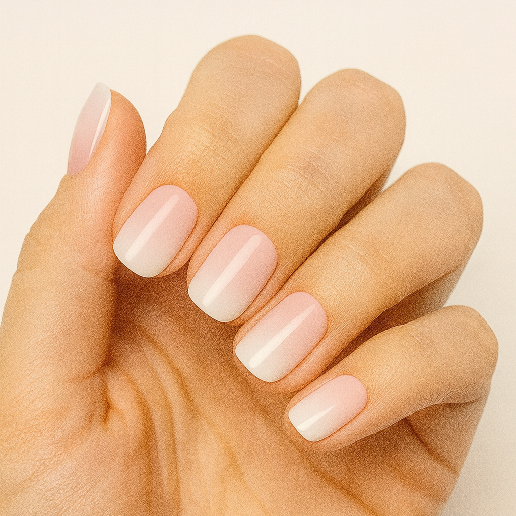Cotton Candy Glow - DIY Semi cured gel nail wraps