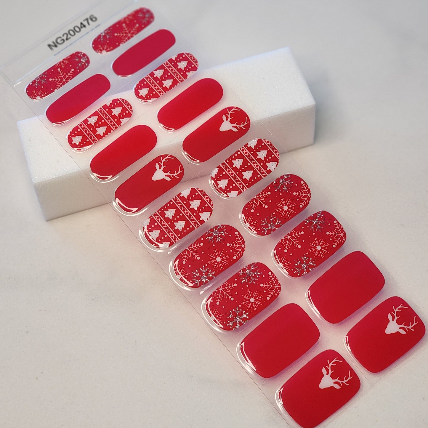 Cozy Cheer - DIY Semi cured gel nail wraps
