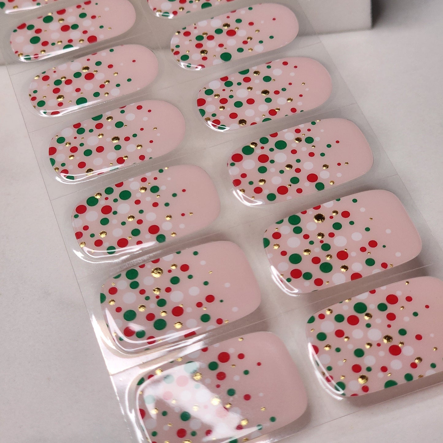 Holiday Spark - DIY Semi cured gel nail wraps